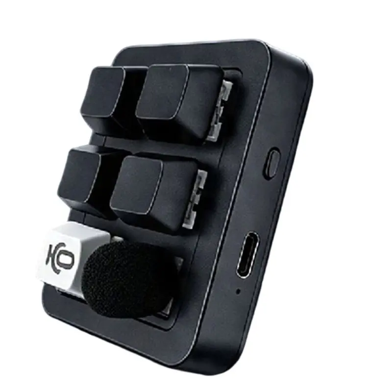 AT82-5-Key AI Keyboard Voice Programmable Keyboard Vibecoding