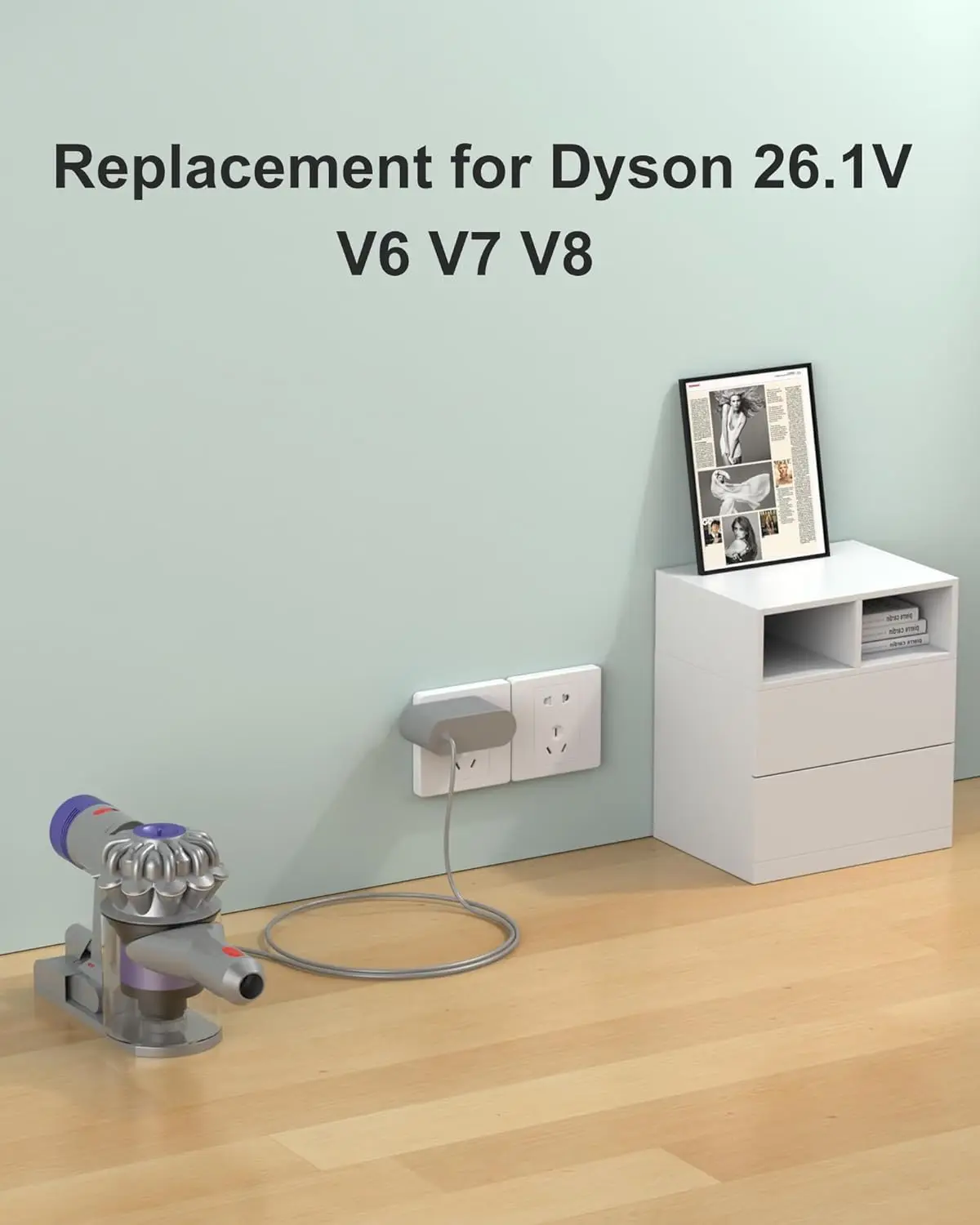 26.1V 0.78A Replacement Charger For Dyson V8 V7 V6 DC58 DC61 DC62 SV03 SV04 SV05 SV06 Vacuum Cleaner Power Adapter Power Supply view 4