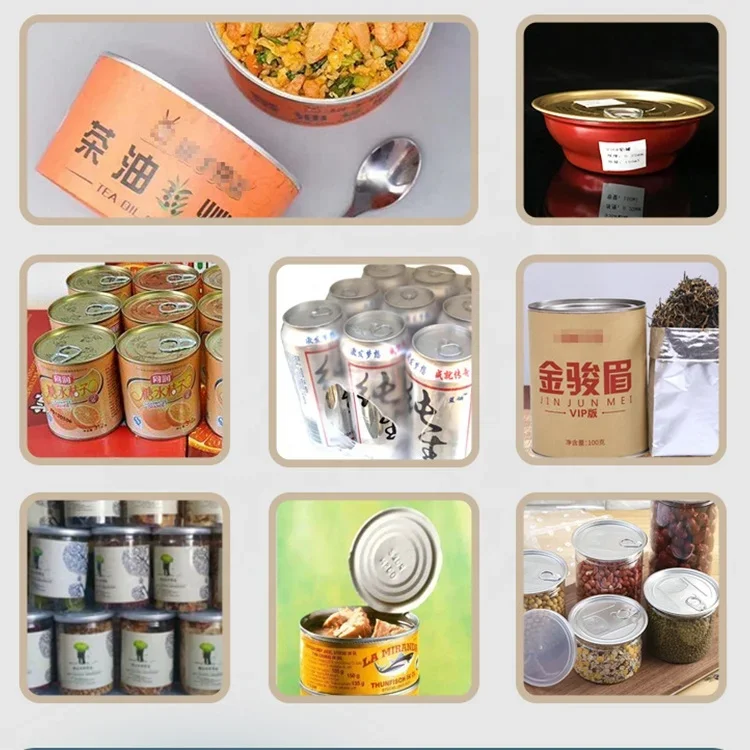 Factory Automatic Rotating Commercial Soda Beer Can Seamer Beverage Bottles Sealing Machine