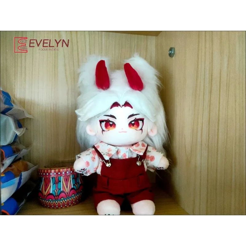 Evelyn Genshin Impact 20 cm Katoenen Poppenkleertjes T-shirt Broek Mini Kleding Overalls Pak Voor Katoen Knuffels Accessoires