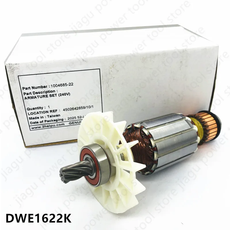 220-240V Armature Rotor 1004685-22 Replace For Dewalt DWE1622K