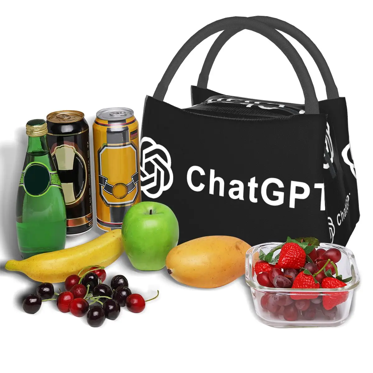 ChatGPT Logo Portable insulation bag for Cooler Food Office Pinic Container