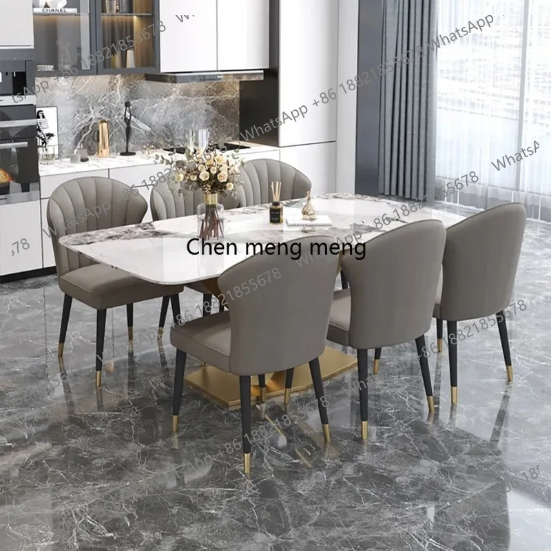 Rectangular Dining Tables Commercial Stainless Steel Dining Room Set Dinging Table and Chair