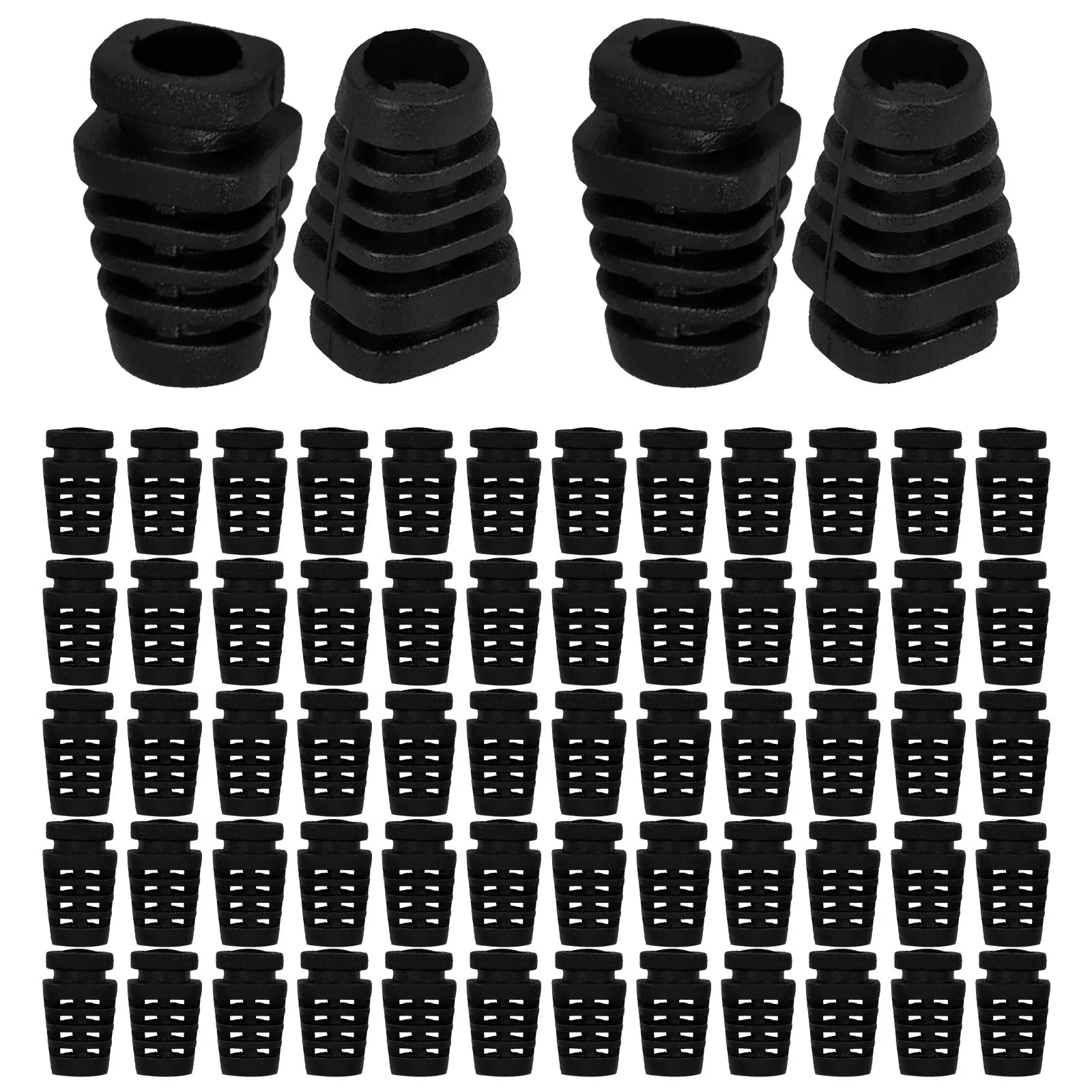 100Pcs Spiral Cord Strain Relief Connector Cable Gland Wire Protector for Industrial Electrical Wiring Cable Management