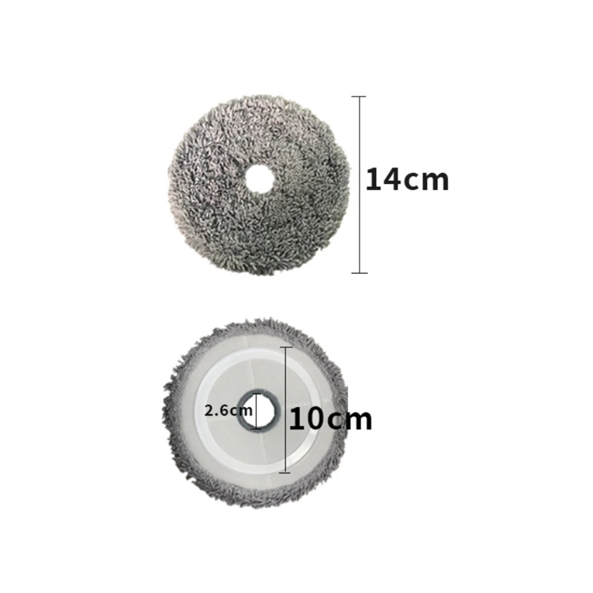 6Pcs Washable Mop Cloth for UWANT U200 Robotic Vacuum Cleaer Replacement Spare Parts