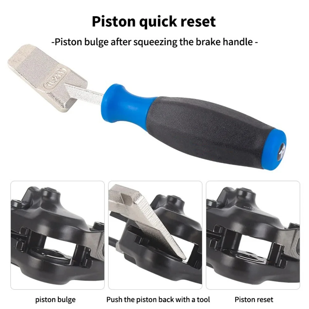 Bicycle Disc Brake Piston Pusher Hydraulic Disc Brake Caliper Wedge Design Bicycle Brake Pad Spreader Compression Tool