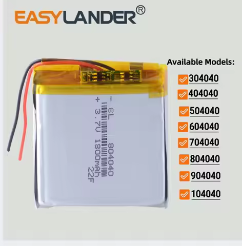604040 3.7V 1000mAh Lithium li Polymer Li-ion Rechargeable Battery 304040 404040 504040 704040 804040 904040 104040