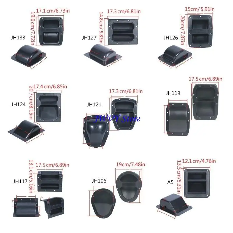 573A Reinforced ABS Cabinet Handles for Large Speakers Sound Equipment Carrying Solution for Musicians view 6
