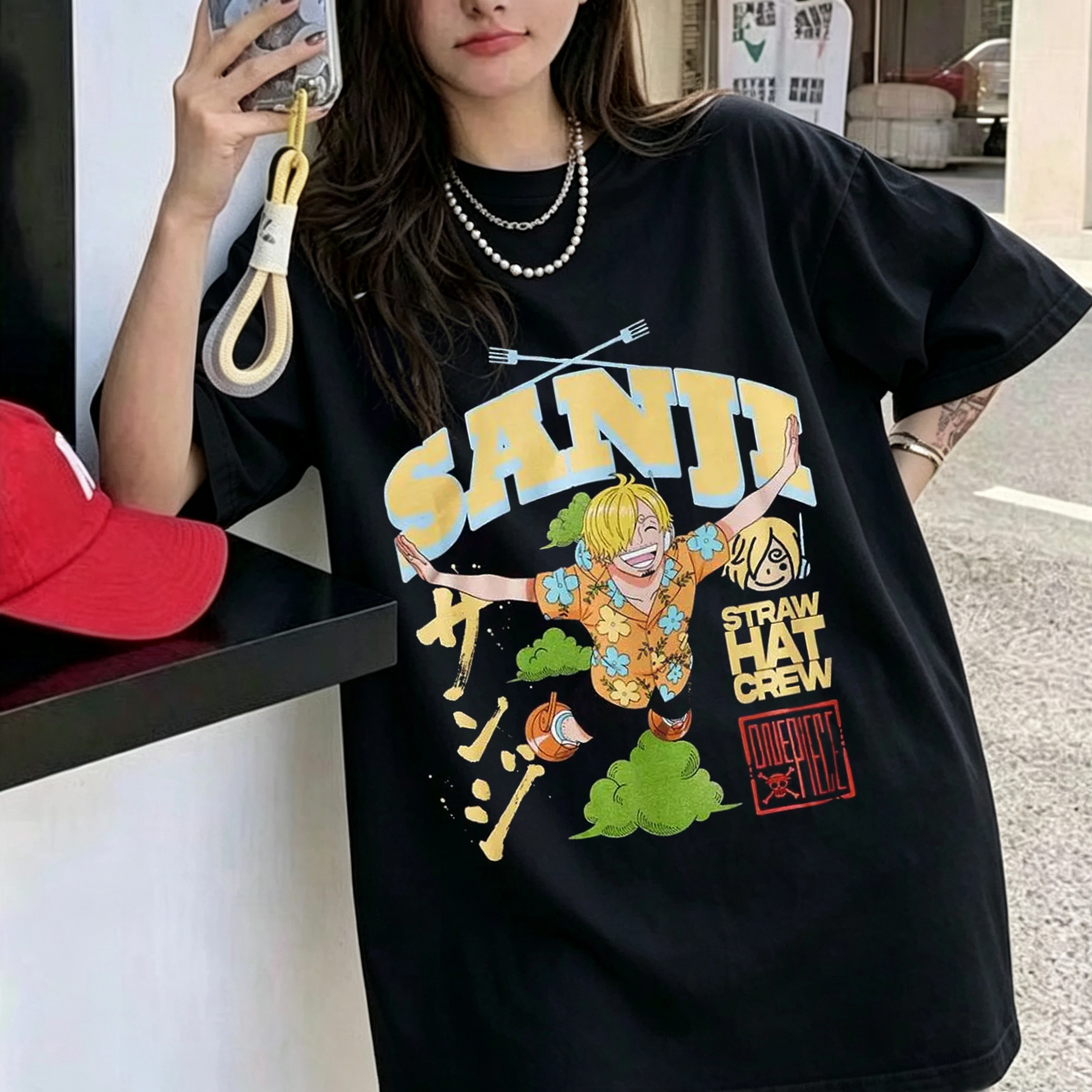 One Piece Anime T Shirt Men Women Cotton Short Sleeve Tee Tops 2026 Summer Luffy Zoro Sanji Graphic Print Streetwear Casual Y2k