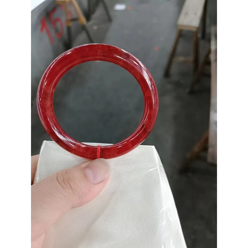 

Newest High Ice Glutinous red Jadeite Bangle Advanced A Goods Rare Pure Natural Jade Bracelet Handring Ladys Women Fine Jewelry