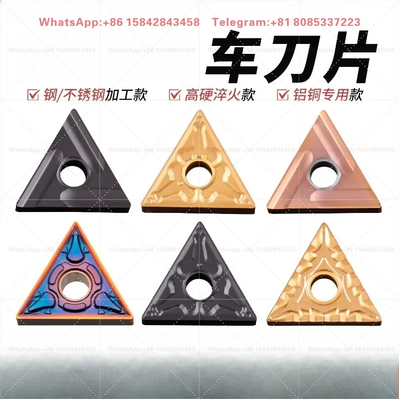 Triangular Alloy Cutting Head CNC Turning Insert 160404 for Stainless Steel External Cylindrical Aluminum Machining -10pcs