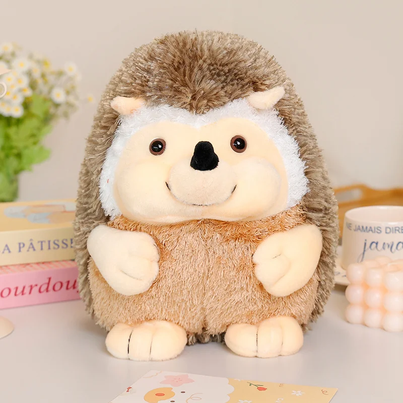 ตุ๊กตาเม่นน่ารัก ของเล่นตุ๊กตาสัตว์เลี้ยง ตุ๊กตาสัตว์น่ารัก หมอนรองหลังรูปโบว์ ของขวัญนุ่มนิ่มสำหรับเด็ก