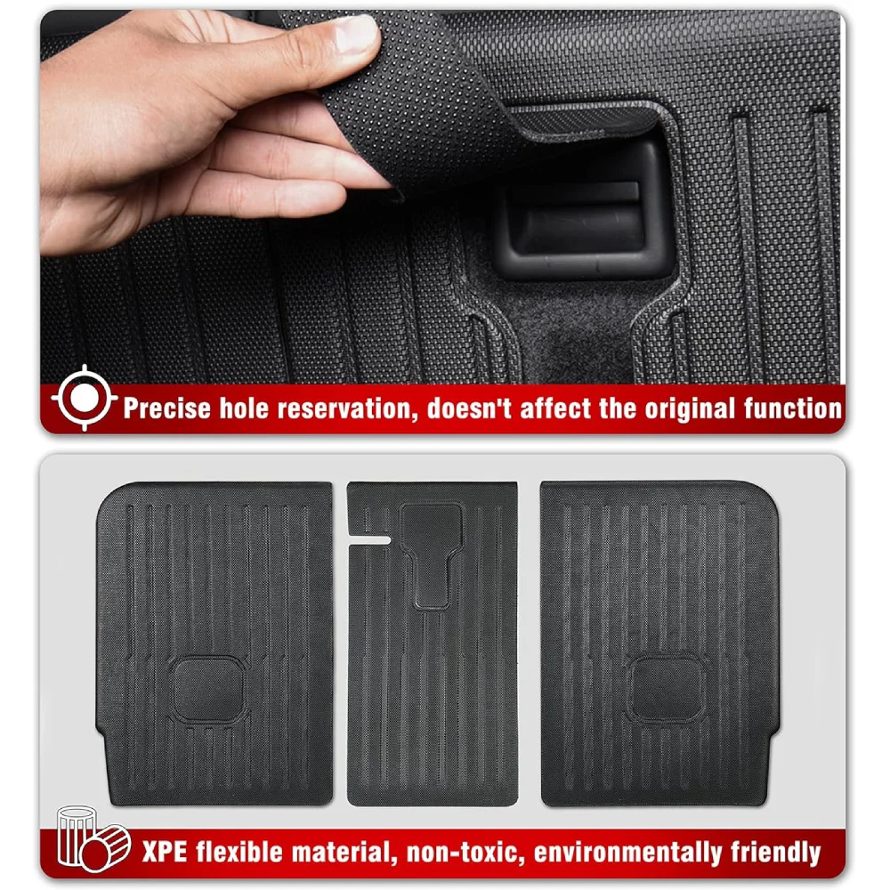 Rear Seat Back Cover Backrest Protector for Tesla Model Y Accessories 2020 2021 2022 2023 2024 Cargo Trunk Liner