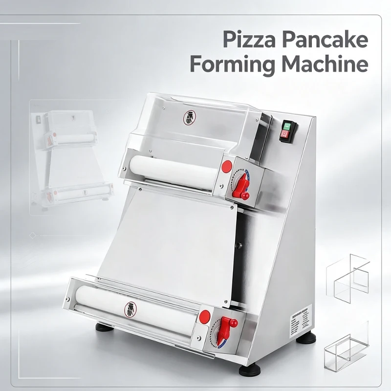 Commercial electric stainless steel kitchen bakery pizza crust dough bread press machine