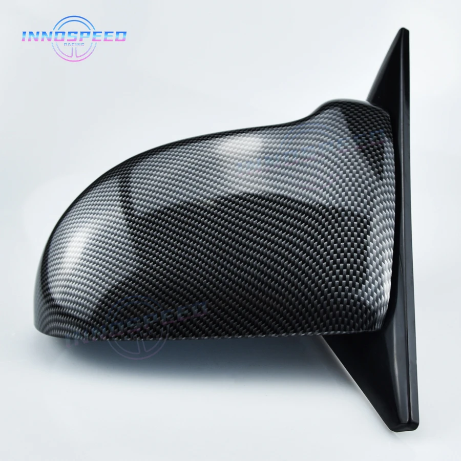 JDM Racing Spoon Carbon Fiber Look Side Rear View Mirror for Honda Civic EG EK 92-00 4-Doors