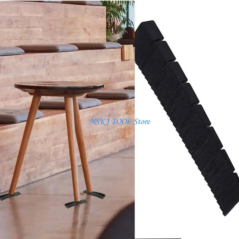 

L8RC 10pcs Sturdy Plastic Furniture Wedges for Stabilizing Tables and Chairs