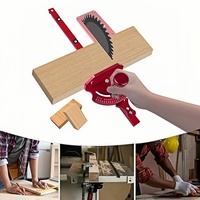 Miter Gauge W/ Fixed Angle Gear Shifting Hole, Woodworking T Track Miter Angle Ruler Aluminium Alloy Push Handle Table Saw Gauge