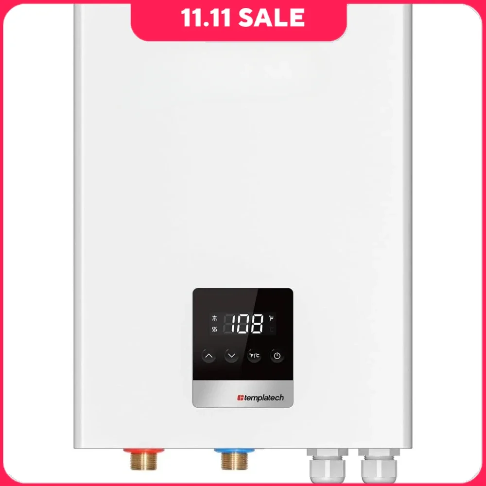 

Electric Tankless Water Heater with LED Digital Display, 18KW 240V on Demand Instant Water Heater, Demand Water Heaters