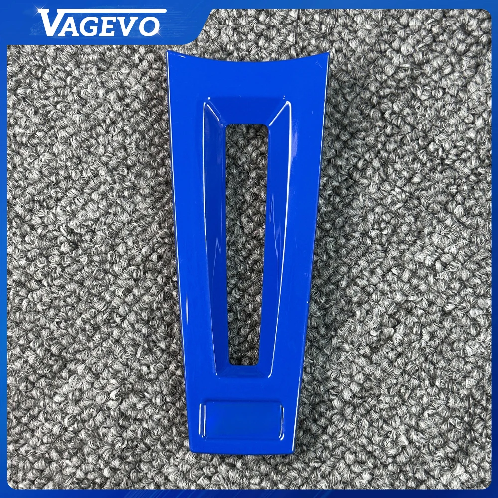 Gloss Blue Hollow Steering Wheel Trim Cover For BMW G Series Sport M2 M3 M4 M5 U Shape Bottom Decor Panel
