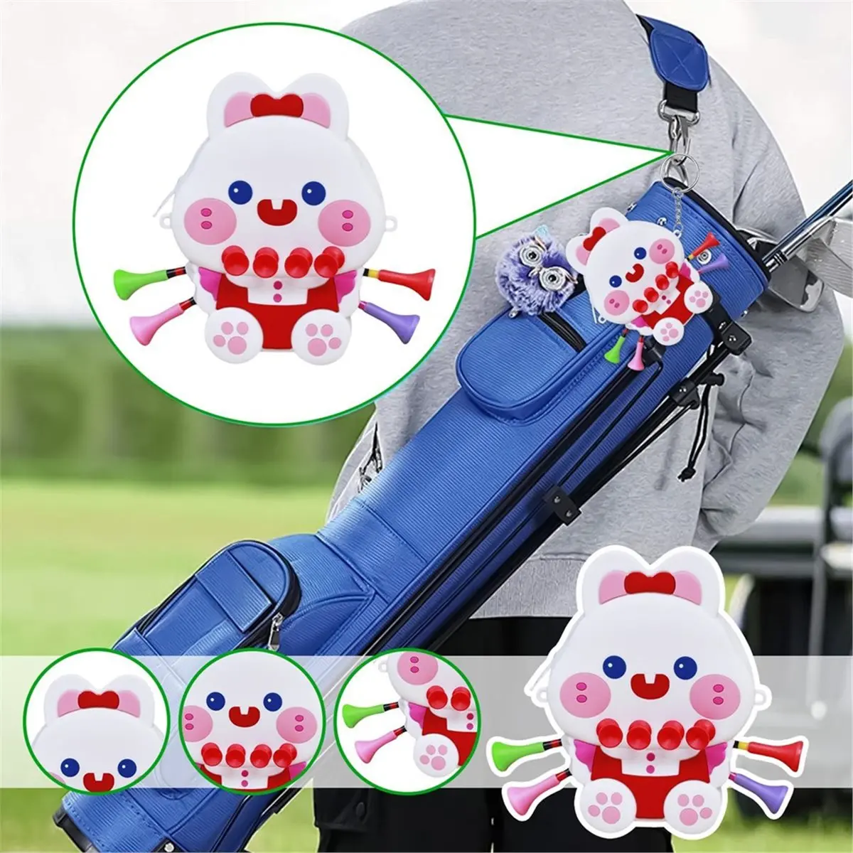 

【AT48】 НОВЫЙ Водонепроницаемый силиконовый органайзер для хранения гольф-ти и мячей, аксессуар для любителей спорта