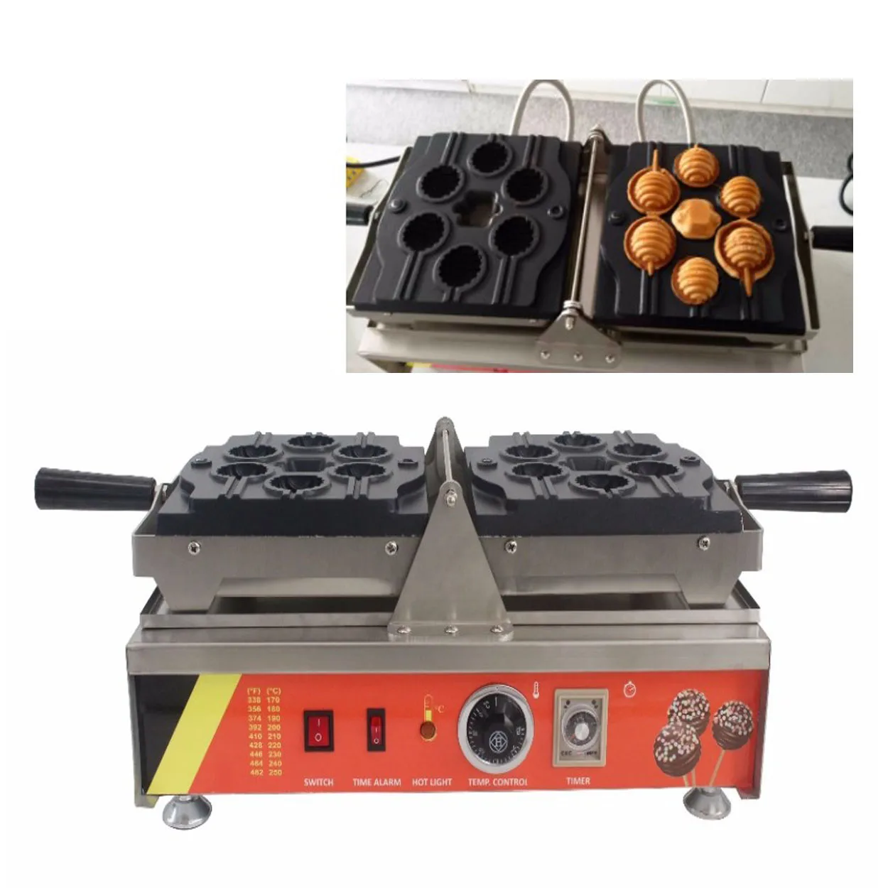 

Electric 110v 220v Lollipop waffle cake machine Candy cake machine lolly waffle maker