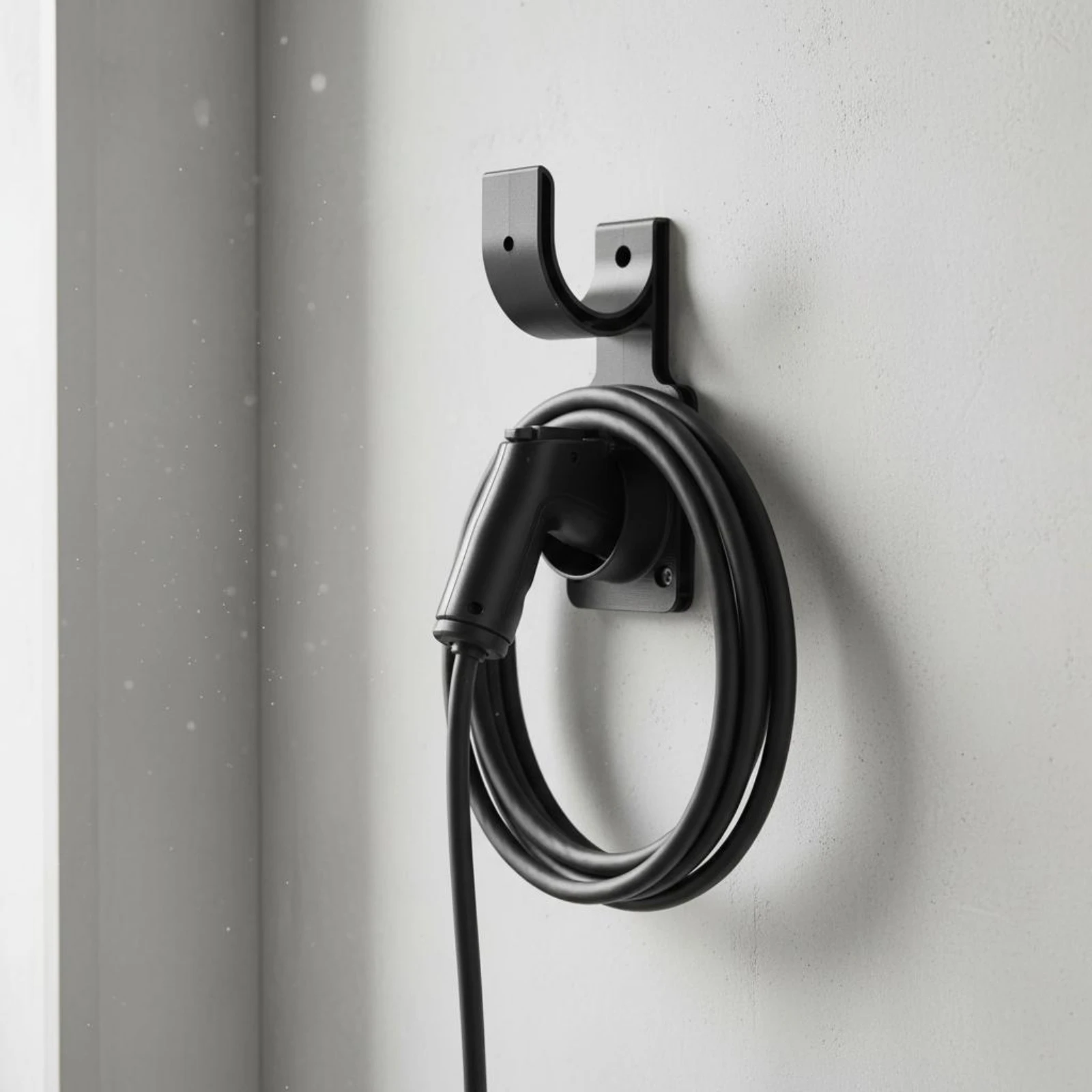 

2 Pieces TYPE2 Charger Hanger Easy to Install TYPE1 Charger Hanger Electric Vehicle Charging Cable Holder Indoor and Outdoor Use
