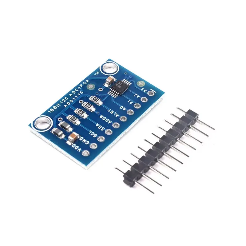 16 بت I2C ADS1115 ADS1015 وحدة ADC 4 قناة مع مضخم صوت Pro 2.0 فولت إلى 5.5 فولت لـ Arduino RPi