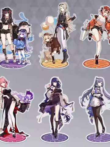 Anime Genshin Impact Hu Tao Nahida Cosplay Display Acrylic Ambitus Alien fashion Game Rim Standing Board Animation