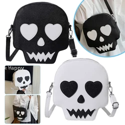 PU Skeleton Bag Creative Crossbody Wallet Novelty Shoulder Bag Skull Coin Purse Funny Messenger Bag Halloween Ghost Purse