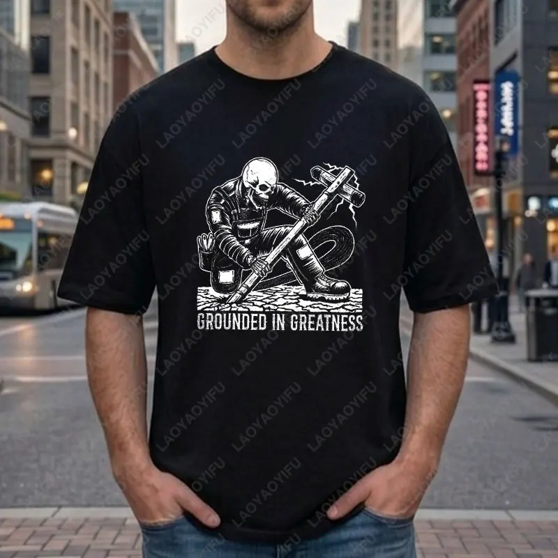 Funny Electrician Slogan T-Shirt 