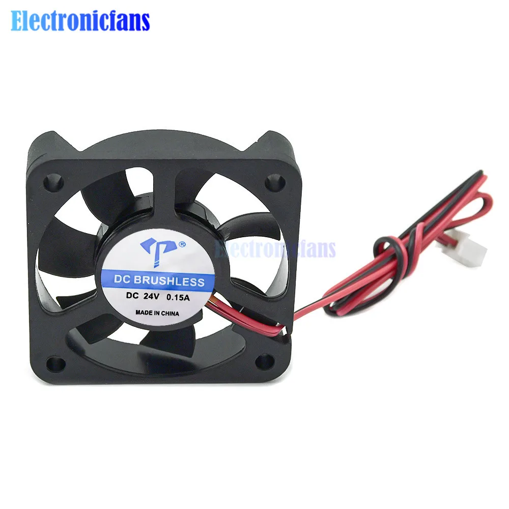 DC5015 0.15A 5cm 5V 12V 24V Two Wire Micro Cooling Fan Oil-containing Bearing DC Industrial Fan for Battery Car Charger