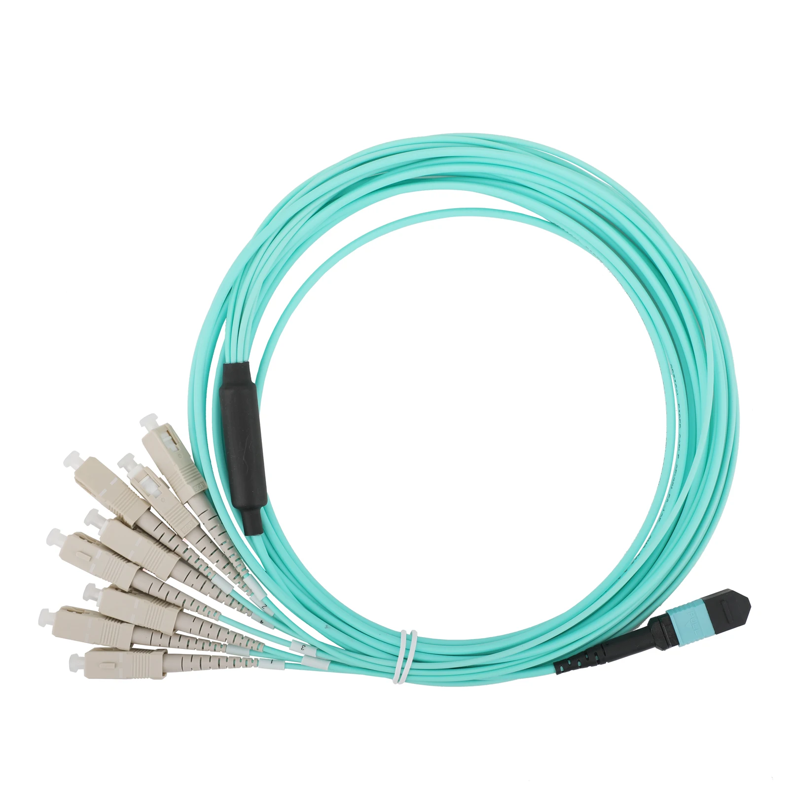 1 قطعة 10 جرام المتعدد 8-core MPO/PC إلى 8SC OM3 الألياف تمديد كابل 1 متر/3 متر/5 متر/10 متر/15 متر/20 متر الألياف البصرية التصحيح الحبل