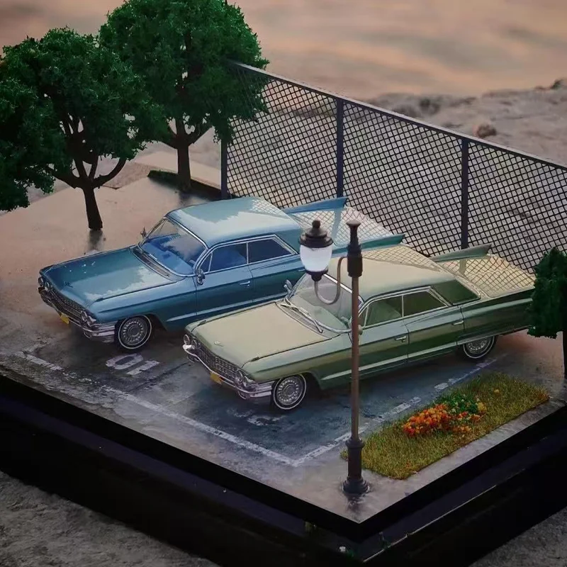 جديد في المخزون Mk 1:64 مصغر 1962 كاديلاك سيدان ديفيل سيارة سبيكة مصغرة دييكاست كاديلاك الحلي ألعاب مخصصة هدية للأطفال