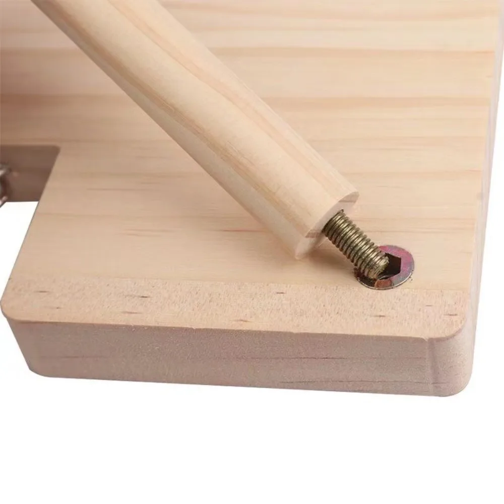 Hamster-Holzleiter-Plattform, einfach zu installieren, langlebiges Sprungbrett, DIY-Treppenspielzeug, Käfigzubehör, Spielplatz für kleine Haustiere – Detail 6