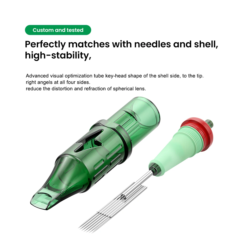 JZ TUMAlab 【JZ Tattoo Machine Store】خراطيش الوشم الإبر الفنان الضروريات 20 قطعة نموذج كامل عالية الجودة الوشم إبرة الطبية الفولاذ المقاوم للصدأ الصف #4