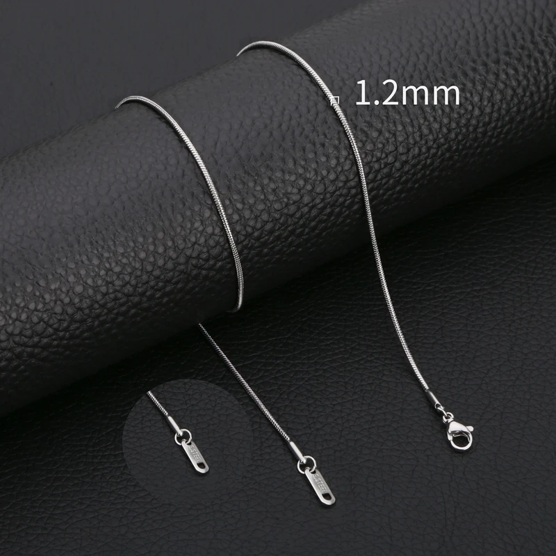HIYEE Rvs Snake Collier Kettingen voor DIY voor Vrouwen Sieraden Maken Bevindingen Hangers Kreeft Sluitingen Groothandel