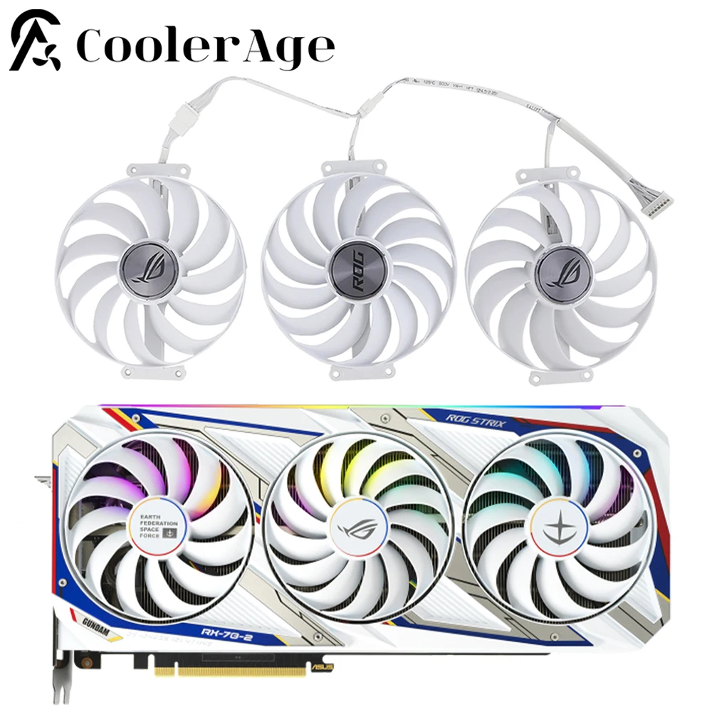 95MM CF1010U12S RTX3080 RTX3090 Cooling Graphics Fan For ASUS ROG-STRIX-GeForce-RTX 3080 3090 GUNDAM EDITION Gallery GPU Fan