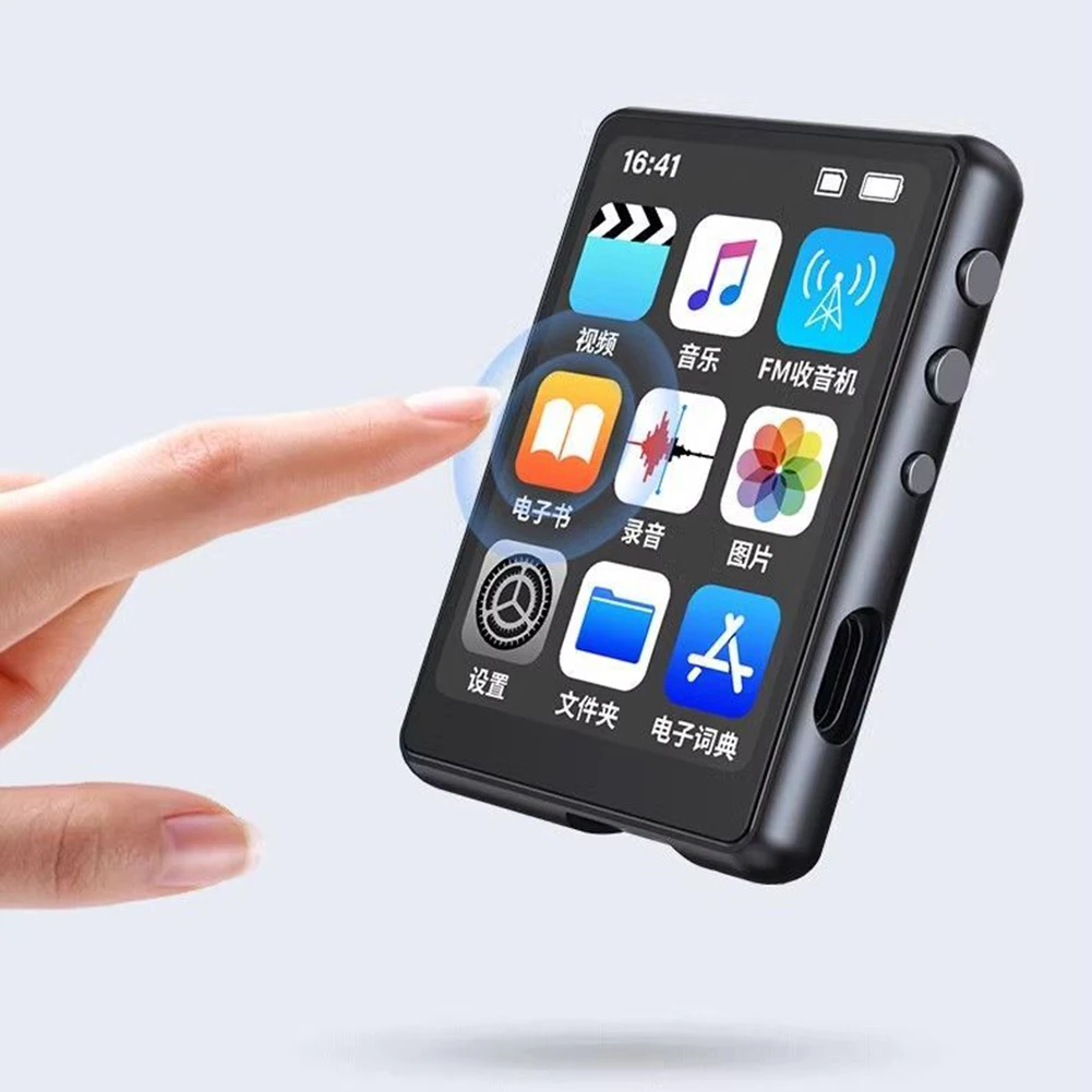 

MP3 MP4 Player Bluetooth 5.0/5.3 Lossless Music Player Non Touch Scree Portable MP3 MP4 Player Support FM Radio Recording E-Book
