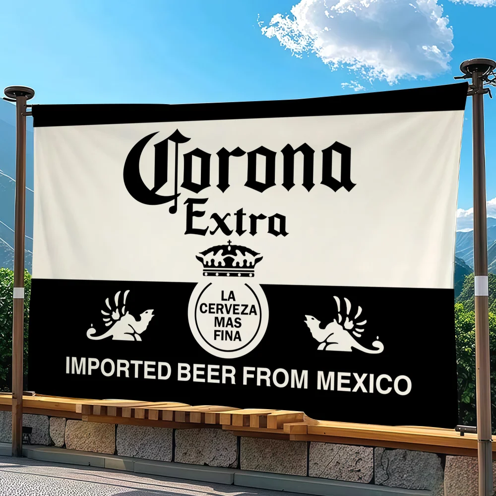 Drink C-Corona Extra flag Advertising Banner for Camping Decoration Outdoor & Garage Wall Hanging Decorations
