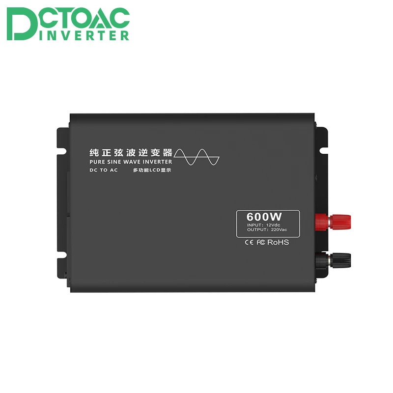 

Car power inverters with LCD Display 12vdc 24vdc 48vdc 60vdc 72vdc to 110vac 220vac 600w pure sine wave power inverters