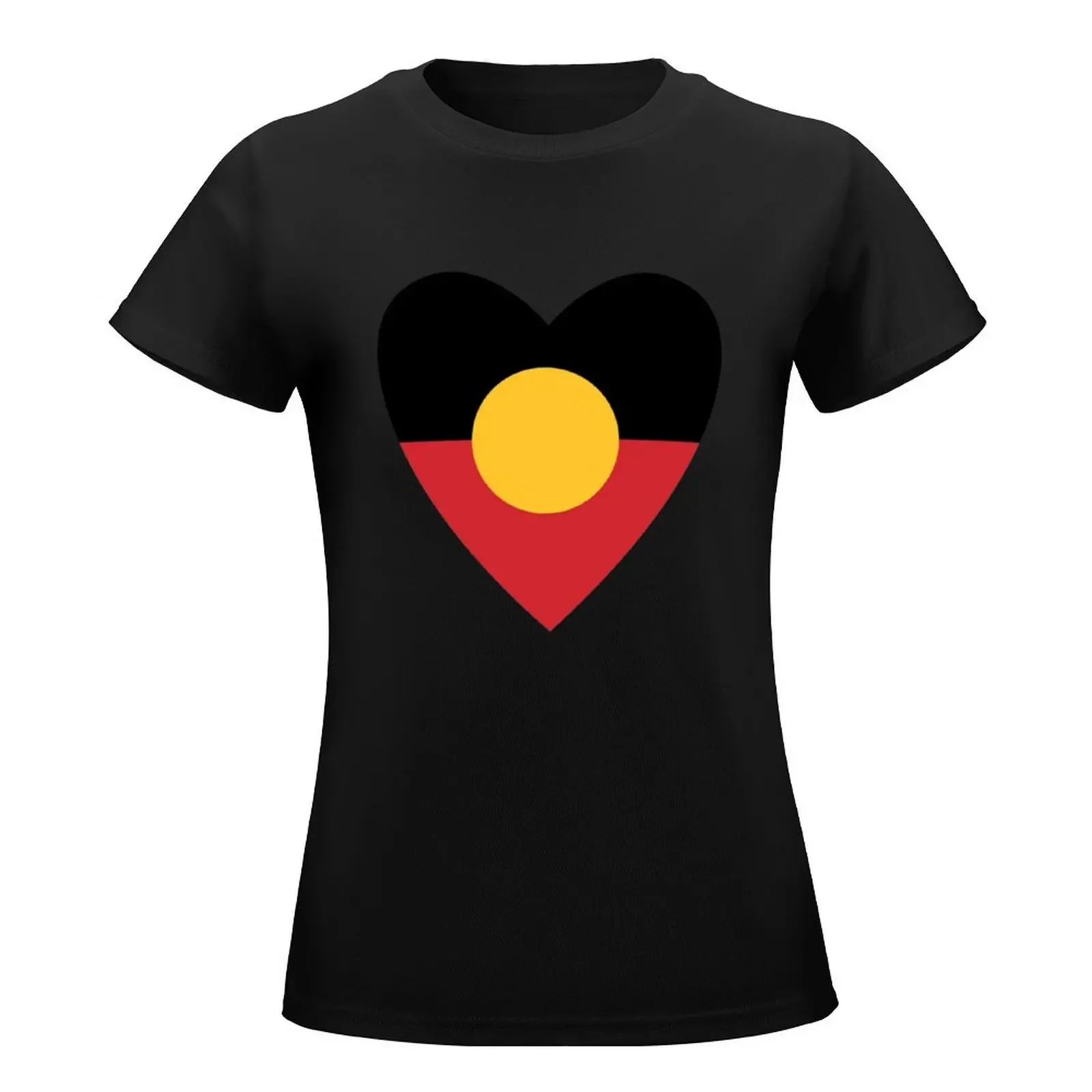 Aboriginal Flag Australian Aboriginal T-Shirt Female clothing cute clothes plus size tops shirts graphic tees woman t shirt