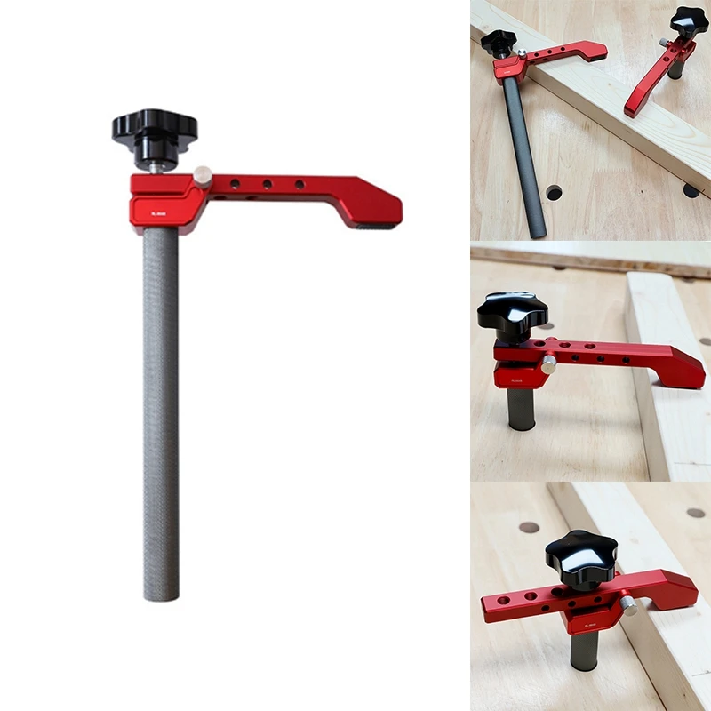 

B62B-Bench Dog Clamp Dog Hole Clamp Adjustable Aluminum Alloy Quick Acting Dog Clamp For Woodworking Clamps