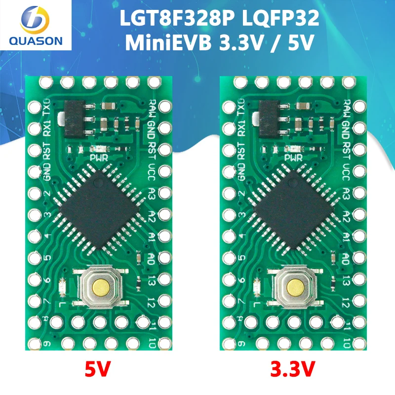 LGT8F328P LQFP32 MiniEVB 3.3V / 5V Replaces Pro Mini ATMEGA328P Fully Compatible For Arduino USE HT42B534-1 Driver