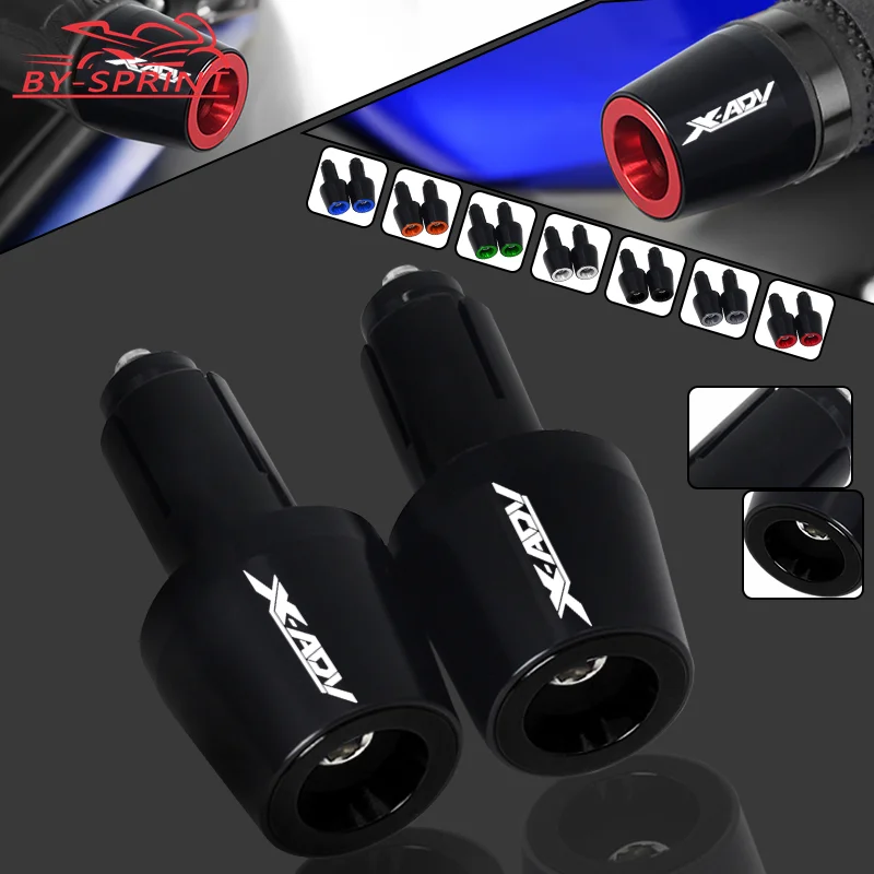 

For Honda X-ADV XADV 750 xadv750 2017-2022 Handle Bar Ends Plug Grips Motorcycle CNC Handlebar Plug Caps Slider 7/8" 22MM