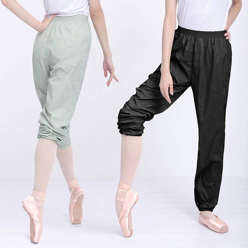 Pantalon de danse de ballet pour femme, taille élastique, pantalon de survêtement de sport baggy, pantalon de survêtement pour fille, adulte,