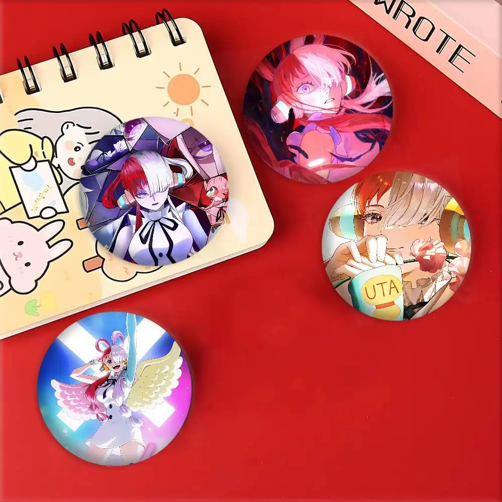 Anime Character O-One Piece Uta Badges Round Cosplay Pin Bag Decor Fans Collect Friends Gifts Brooch view 4
