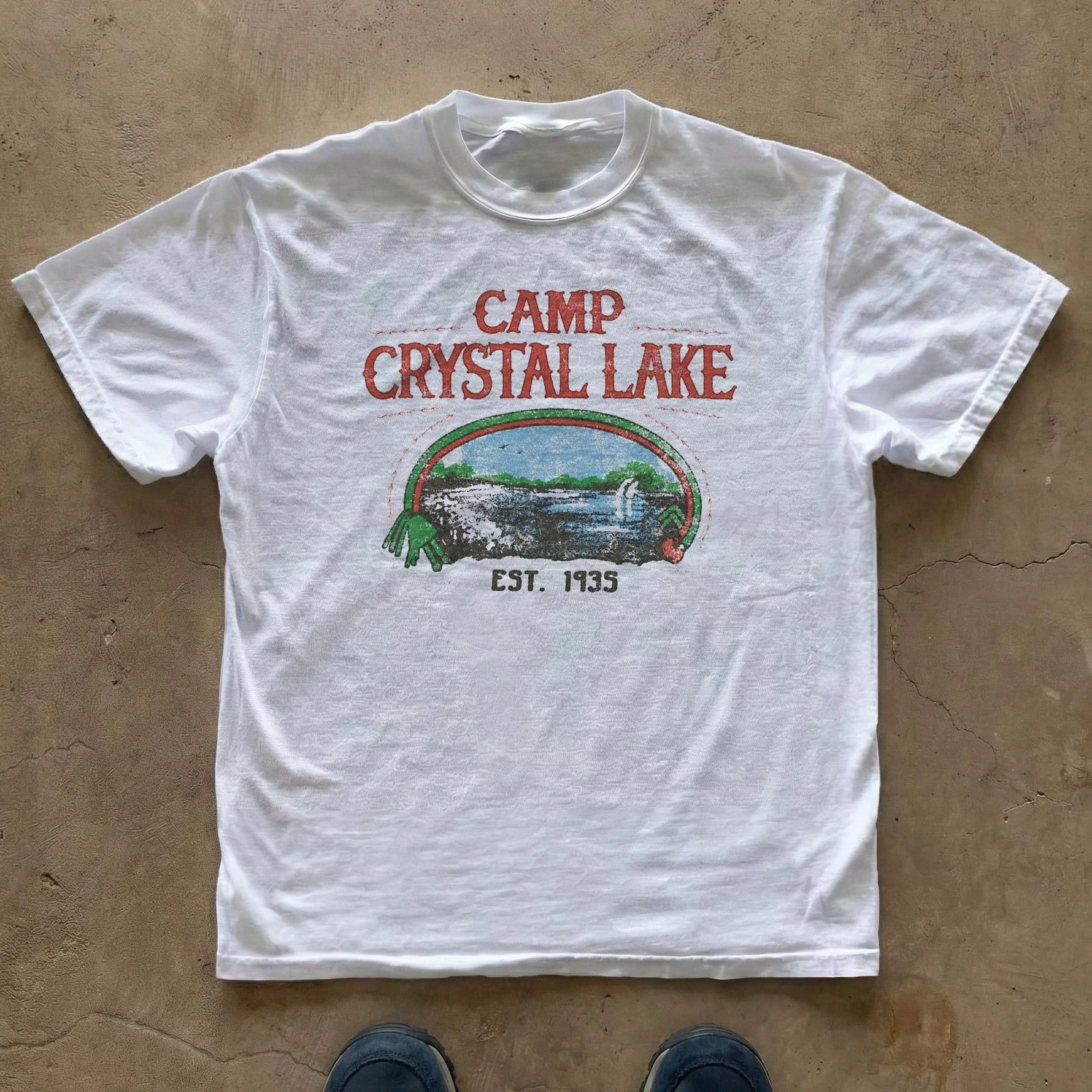 Licensed Camp Crystal Lake Graphic T-Shirt Cotton Men Women Streetwear Tee
