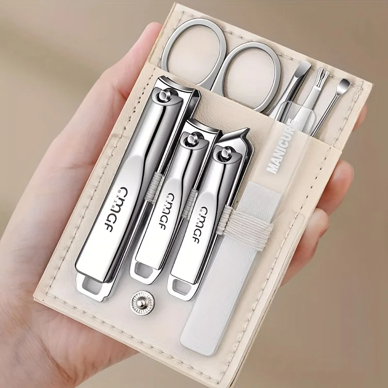 7 pièces, ensemble de soins des ongles - soins personnels - ensemble de coupe-ongles - ensemble de soins personnels - cadeau - pour les proches et les amis - famille - pour tr