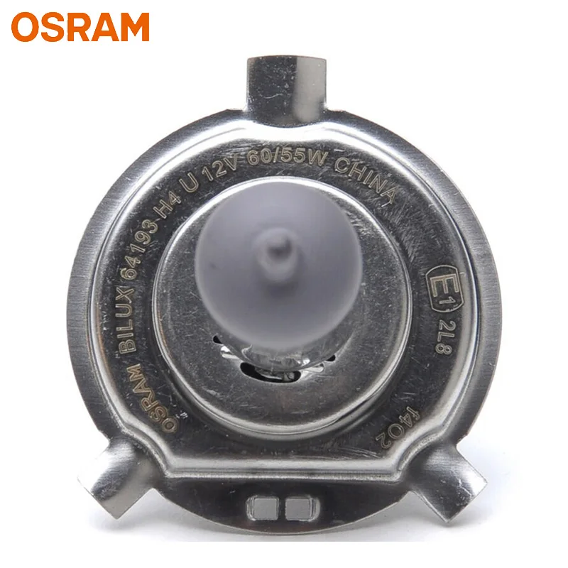 OSRAM 2pcs H4 Car Halogen Headlight 9003 HB2 12V 60/55W P43t Classic High Low Beam Auto Bulbs 3200K White Original Lamps 64193