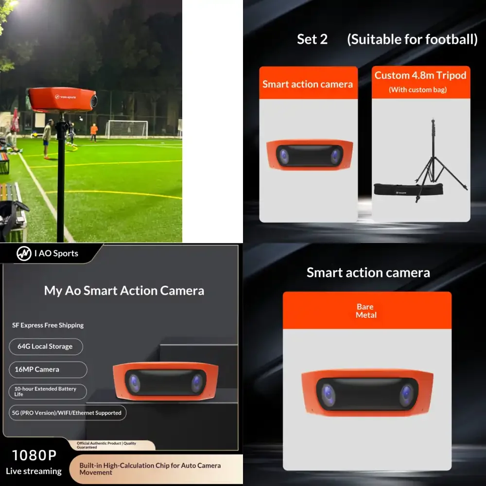 

WA100-PRO AI-камера с автоматическим отслеживанием для спортивных трансляций в формате 1080P HD, для прямых эфиров футбола и баскетбола